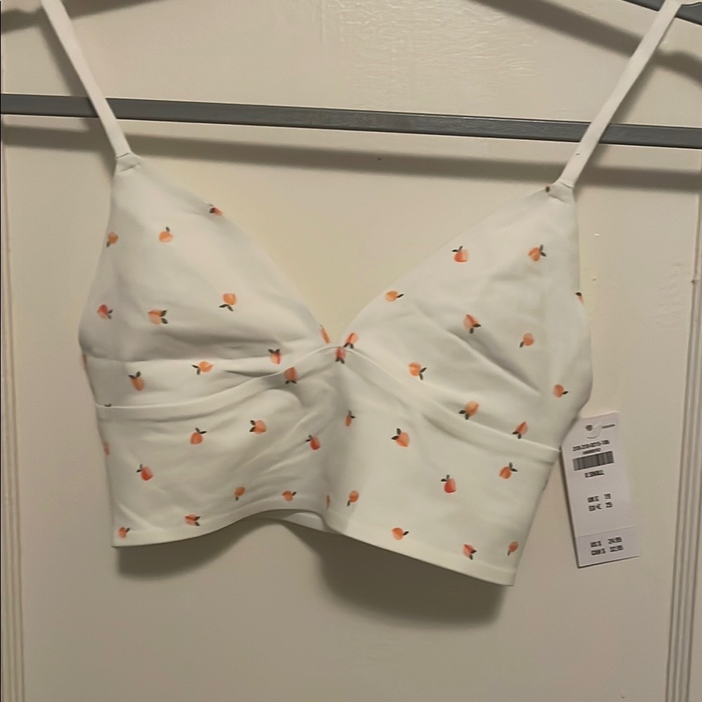 White Floral Bralette